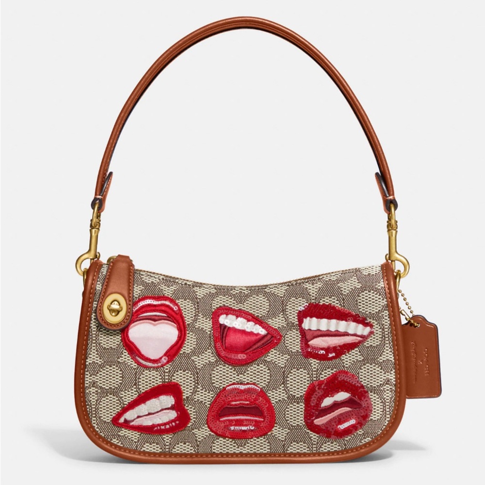 Coach X Tom Wesselmann Swinger In Signature Textile Jacquard NWT